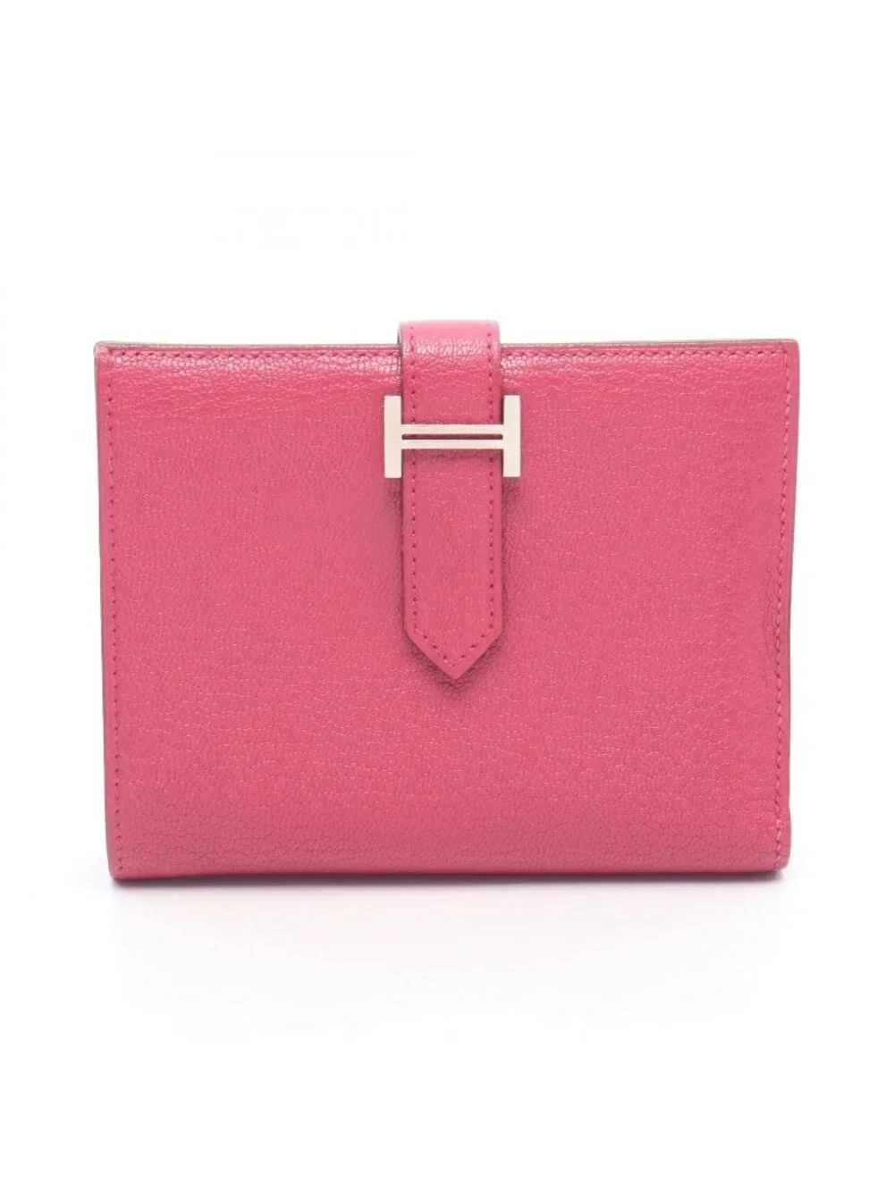 Hermes Bifold Wallet Bearn Compact Rose Purple